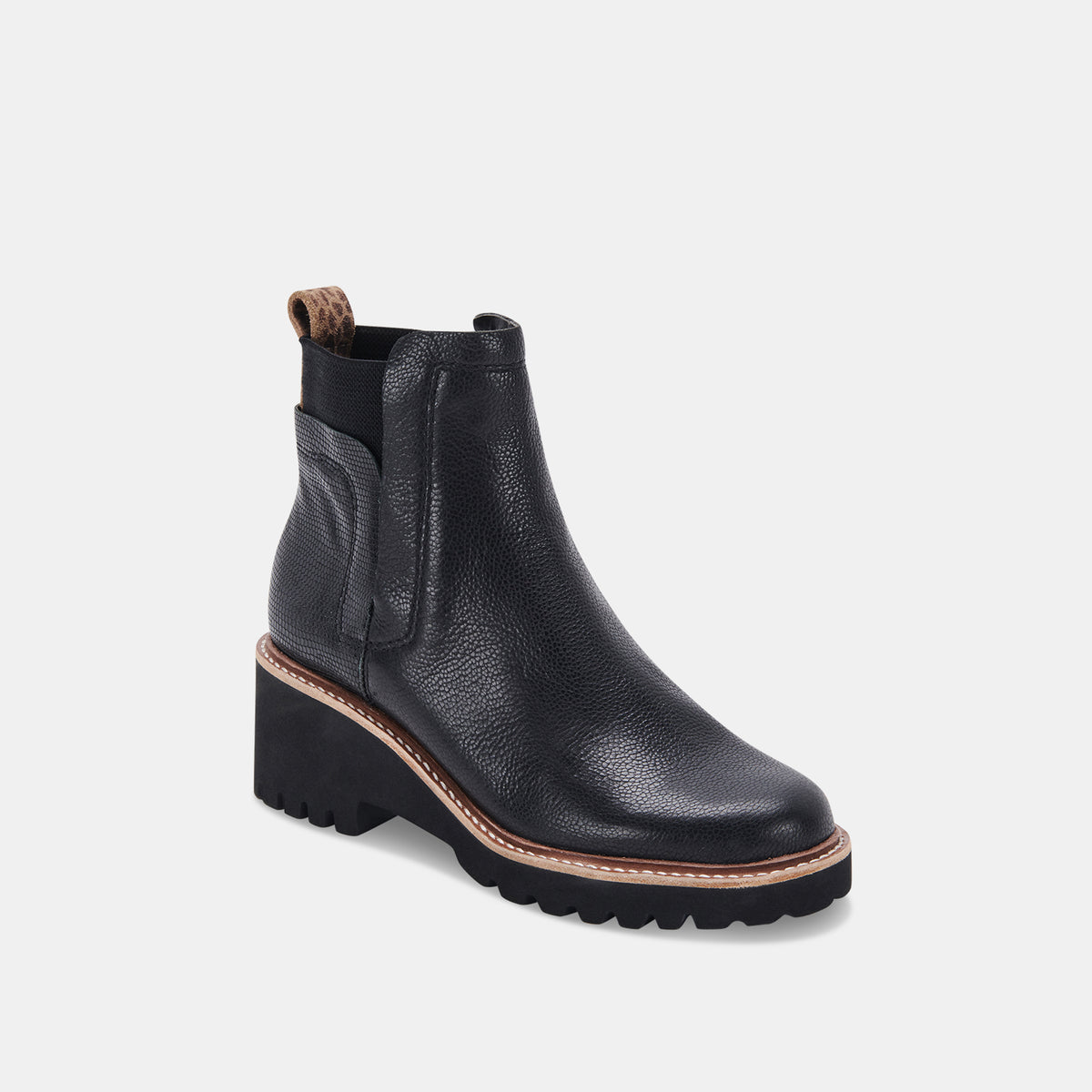 HUEY H2O BOOTS BLACK LEATHER â Dolce Vita