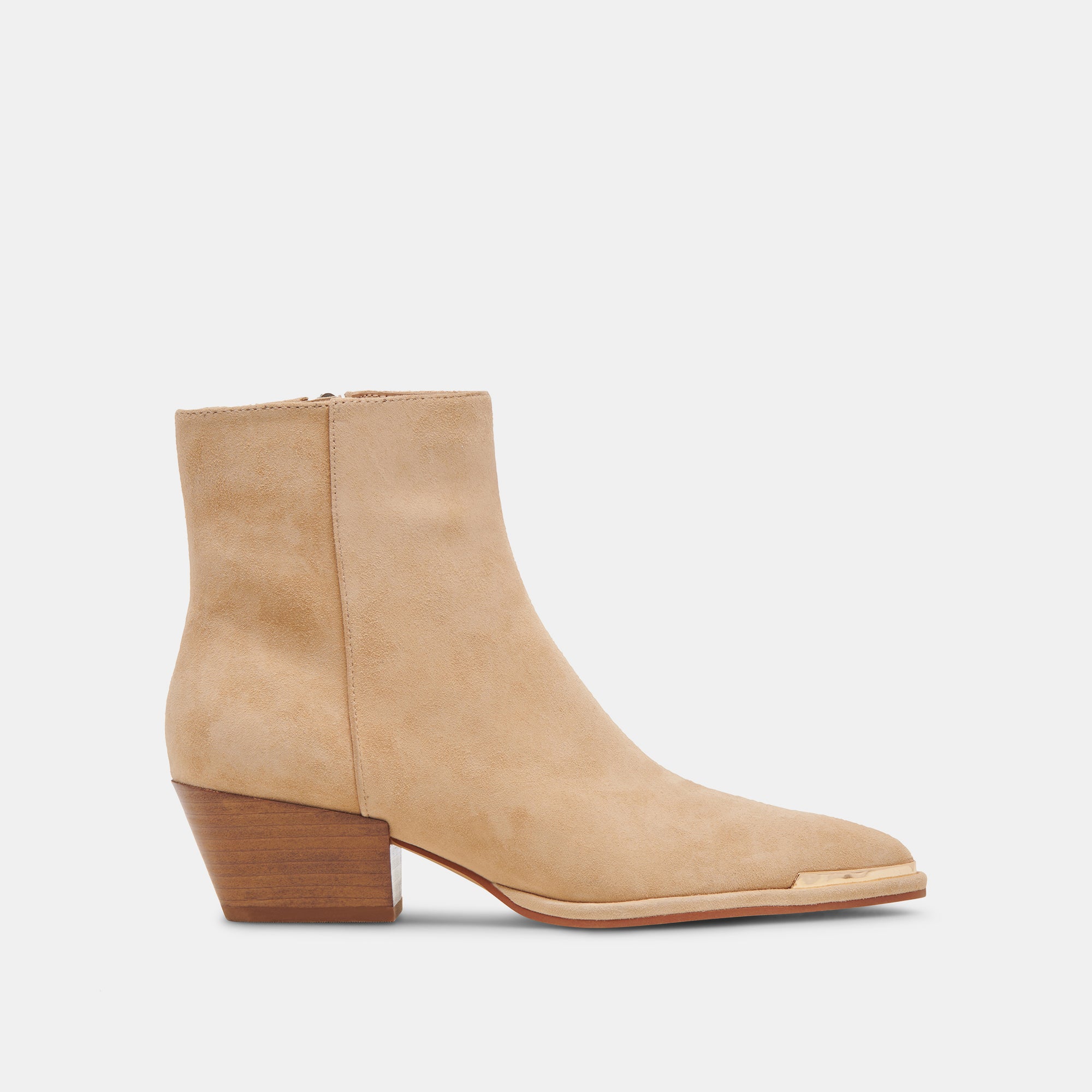 NONAH BOOTIES TAN SUEDE – Dolce Vita