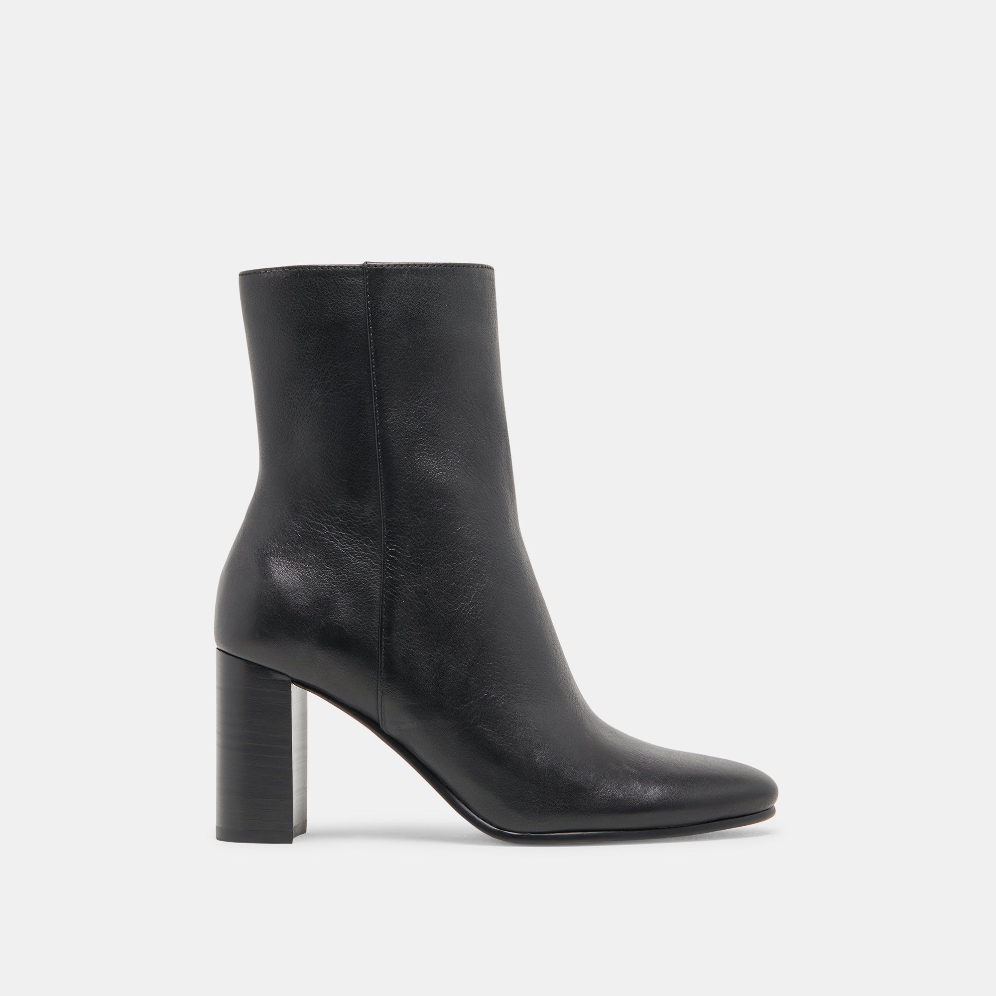 Suzy Wide Black Leather Booties Dolce Vita - Main Image