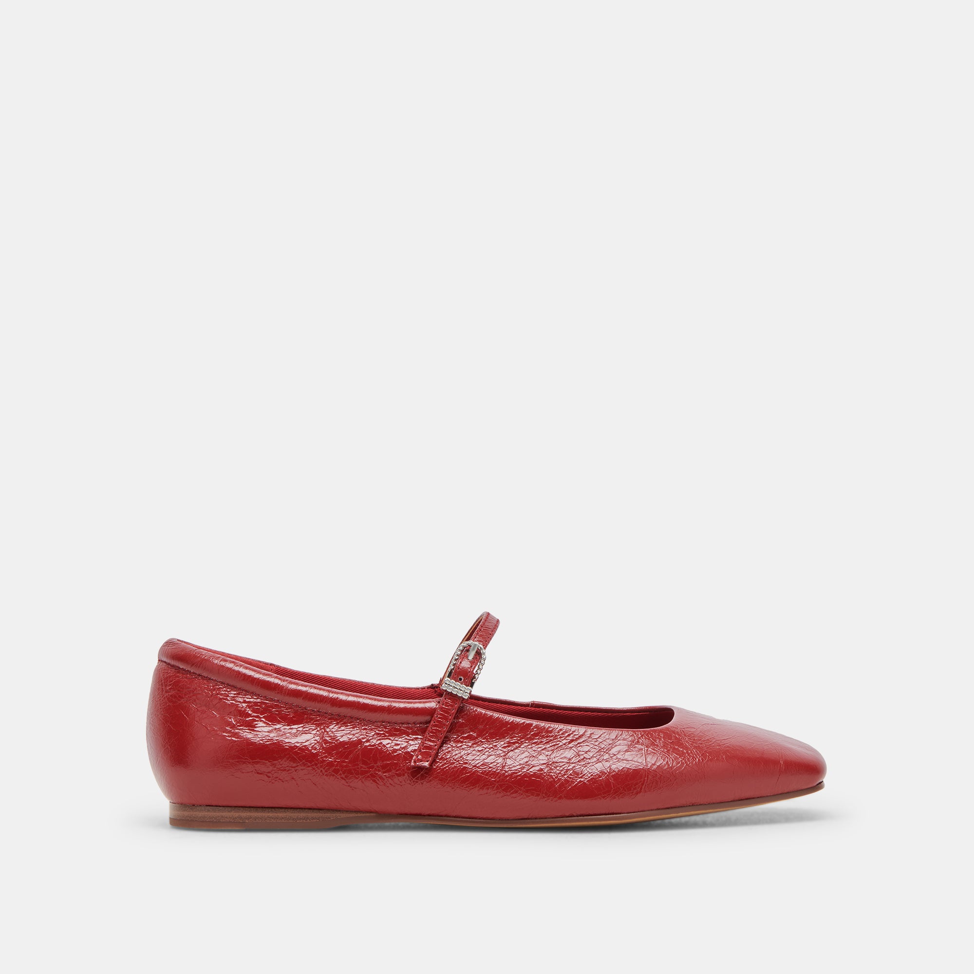 Reyes Ballet Flats Red Crinkle Patent | Women’s Red Ballets