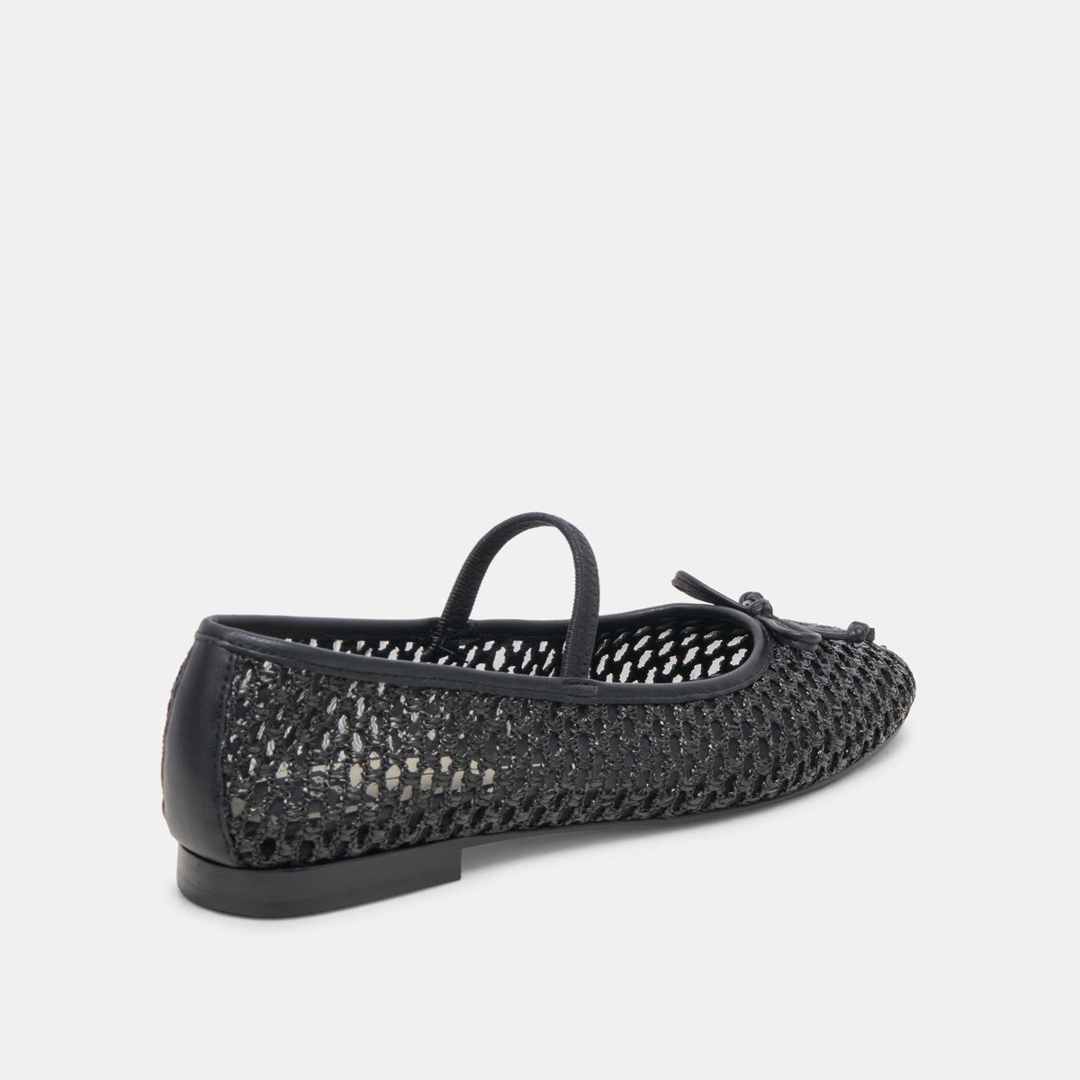 CARIN RAFFIA BALLET FLATS ONYX RAFFIA Dolce Vita