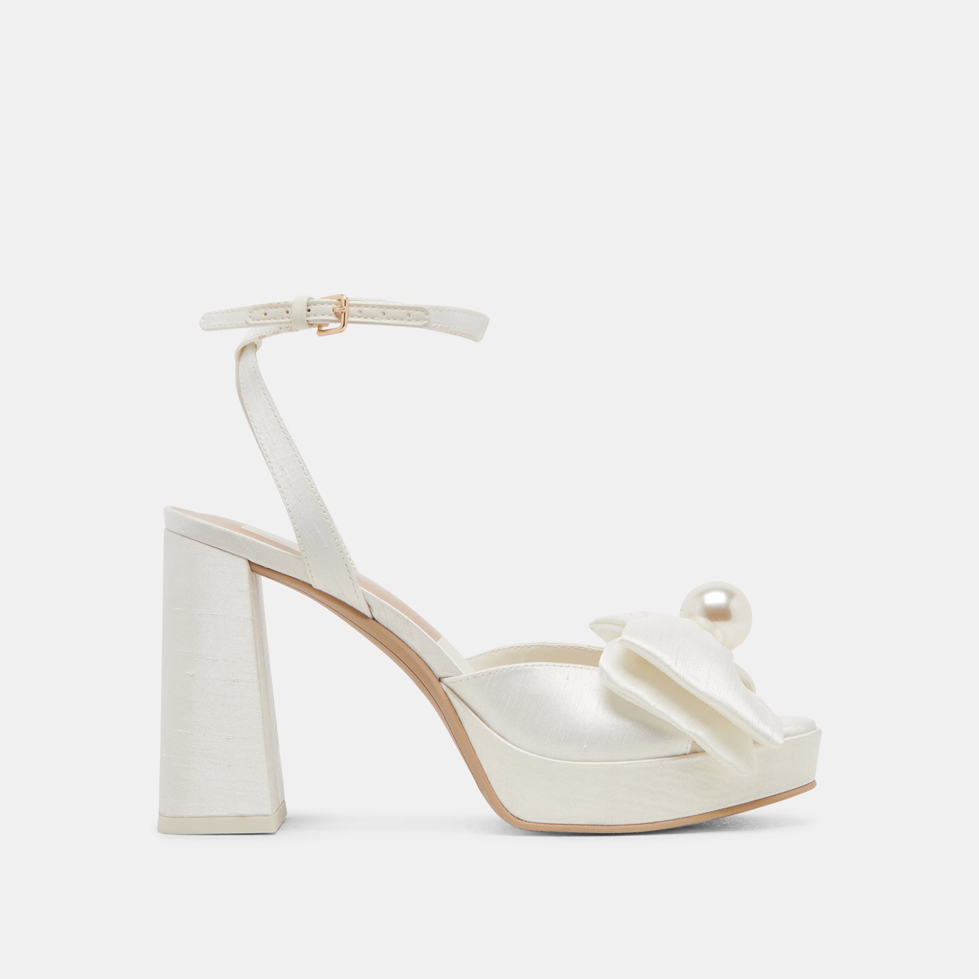 PATTON HEELS IVORY SATIN – Dolce Vita - Main Image