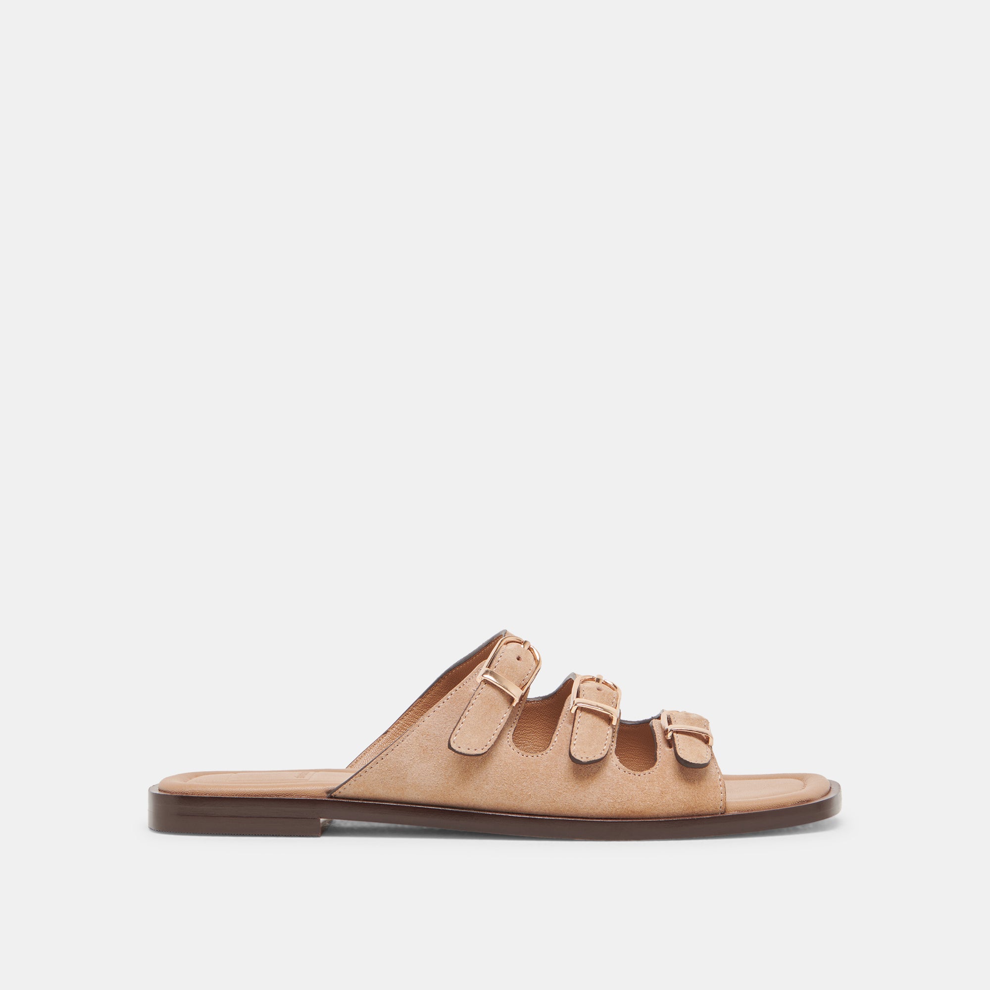 Sandales en cuir suède certifié | beige "hawaii velour almond" femme Sandales en cuir suède certifié | beige "hawaii velour almond" femme