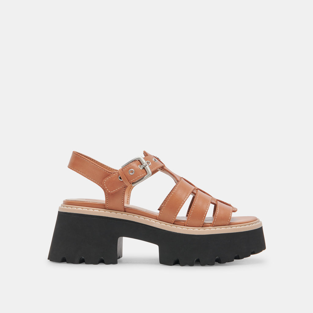 LATICE SANDALS BROWN LEATHER - image 1