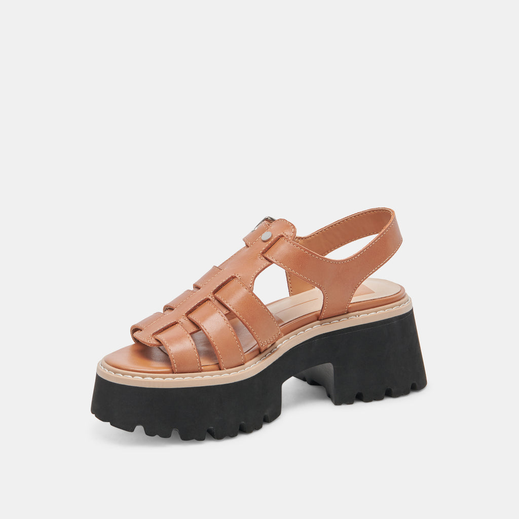 LATICE SANDALS BROWN LEATHER - image 6