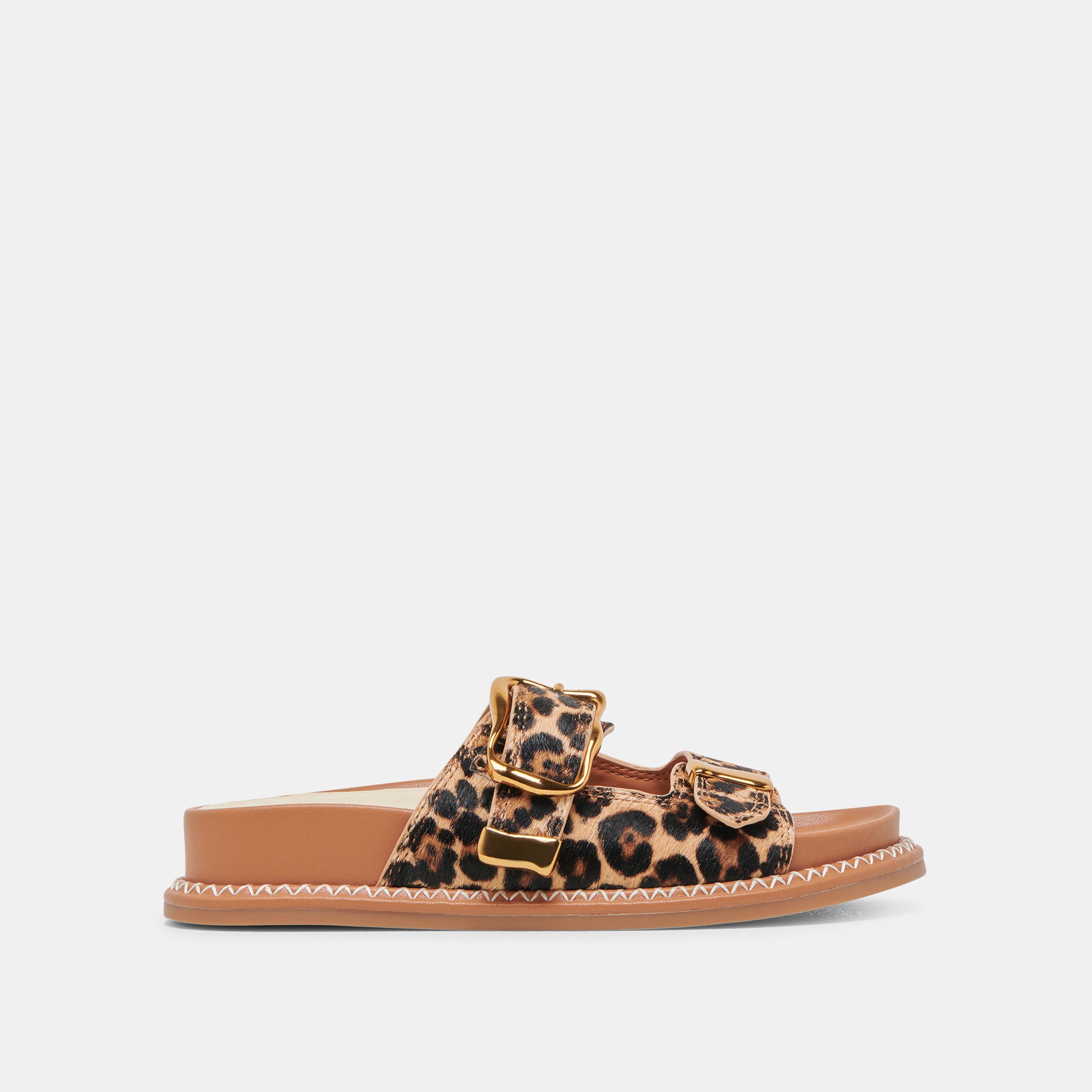 SEVANA SANDALS DK LEOPARD CALF HAIR – Dolce Vita