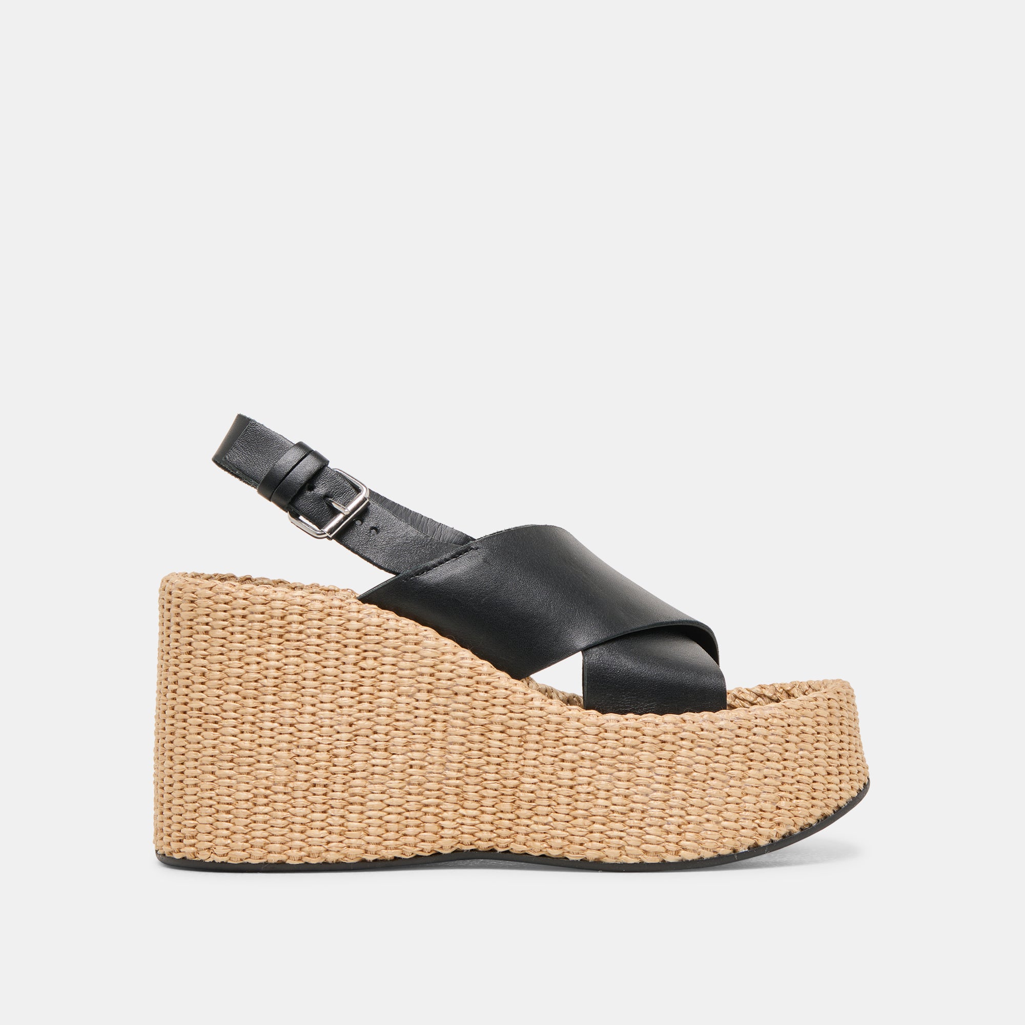 SKYLAR WEDGES BLACK LEATHER – Dolce Vita - Main Image