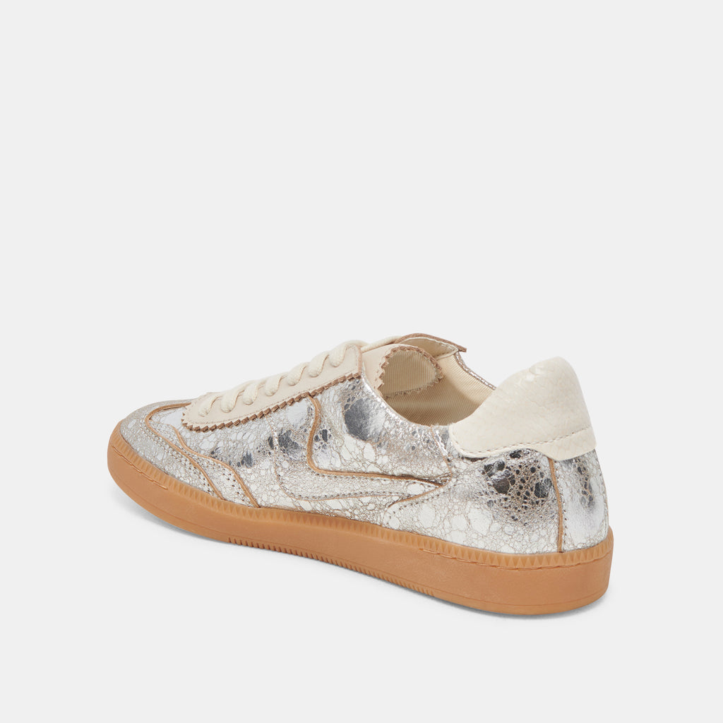 NOTICE SNEAKERS SILVER DISTRESSED LEATHER - image 12
