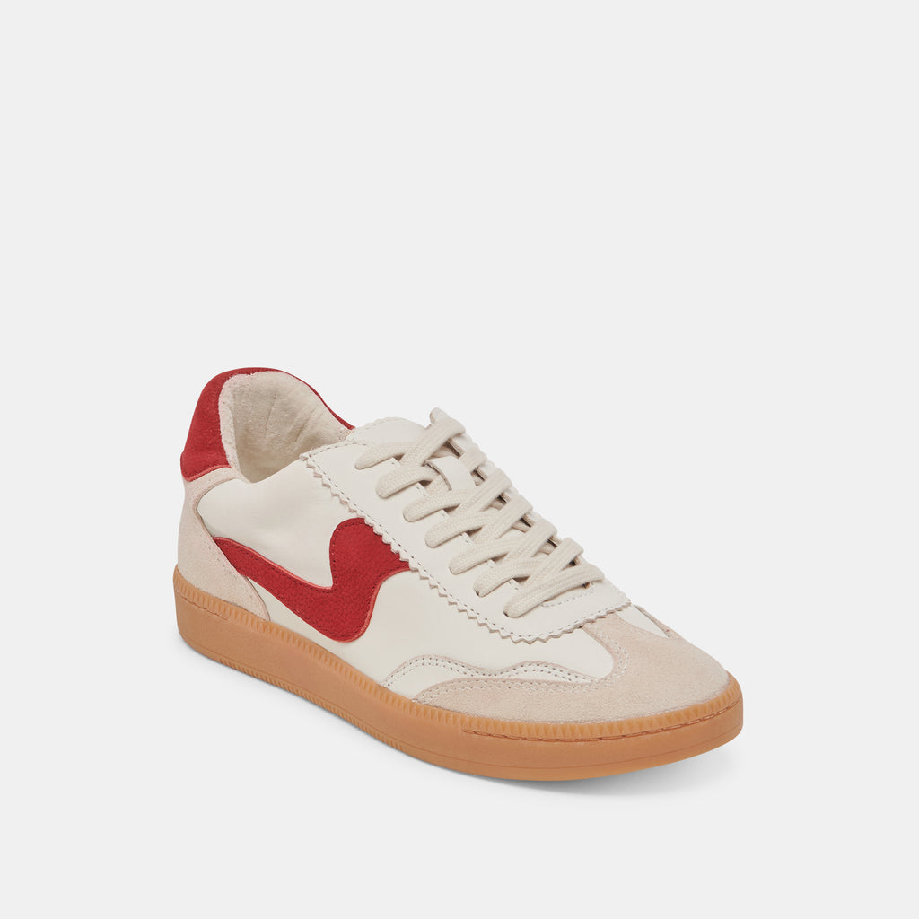 NOTICE SNEAKERS WHITE RED LEATHER - image 2