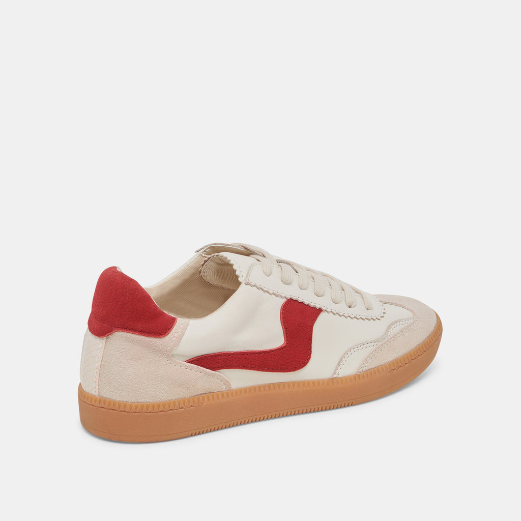 NOTICE SNEAKERS WHITE RED LEATHER - image 3