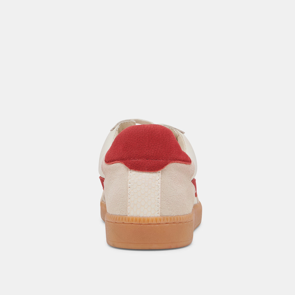 NOTICE SNEAKERS WHITE RED LEATHER - image 7