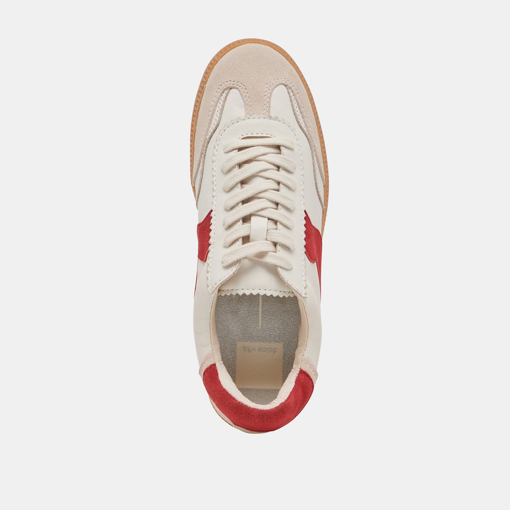 NOTICE SNEAKERS WHITE RED LEATHER - image 8