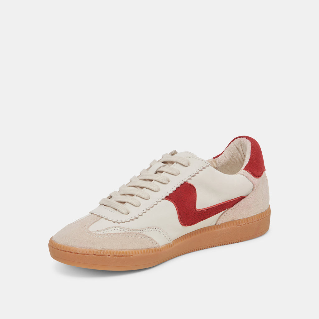 NOTICE SNEAKERS WHITE RED LEATHER - image 4