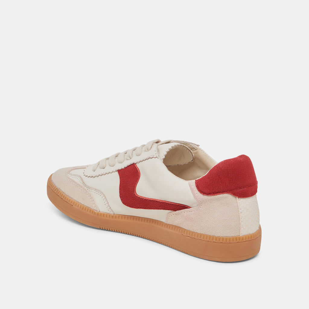NOTICE SNEAKERS WHITE RED LEATHER - image 5