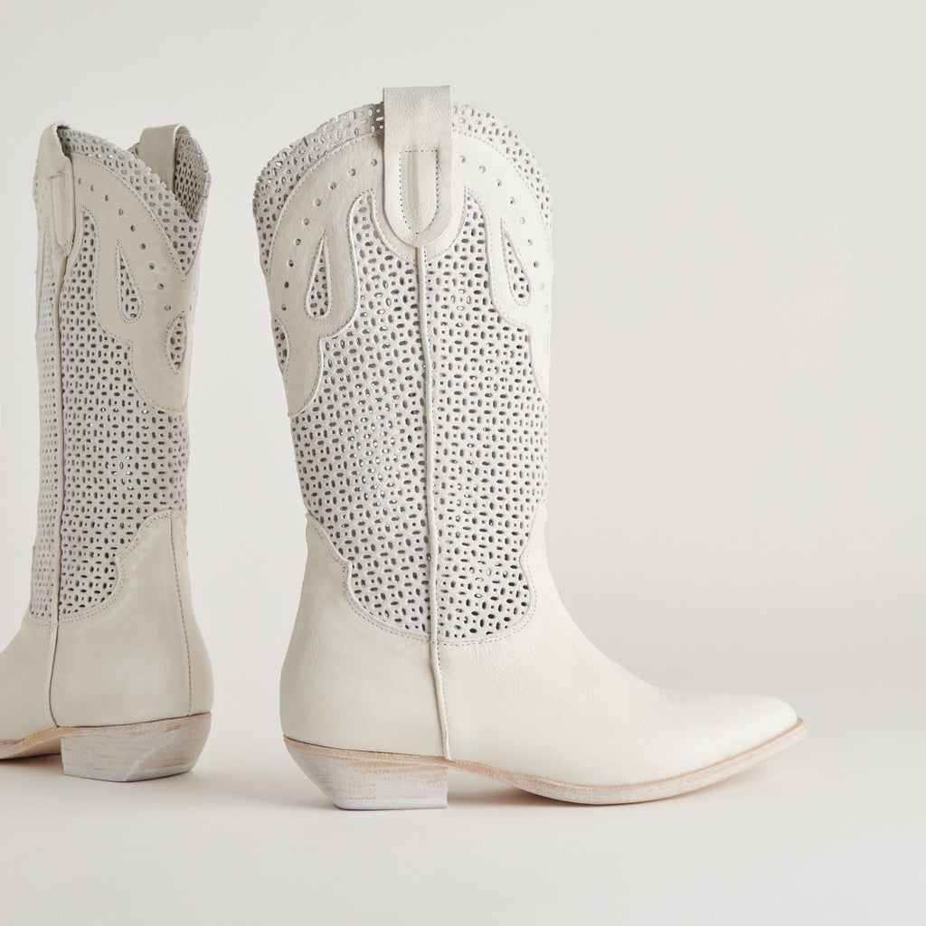 RANCH BOOTS IVORY LEATHER - re:vita - image 5