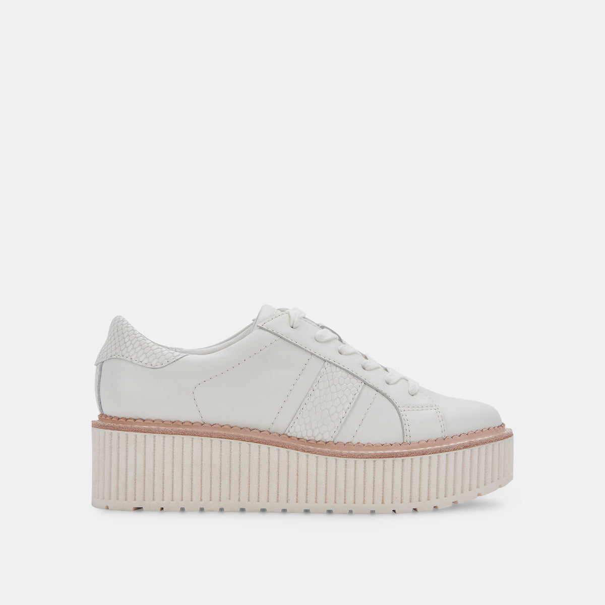 TIGER SNEAKERS WHITE LEATHER â Dolce Vita