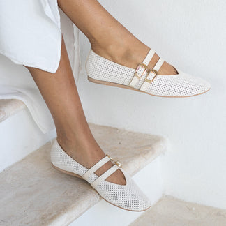 Conrad Ballet Flat - Bone