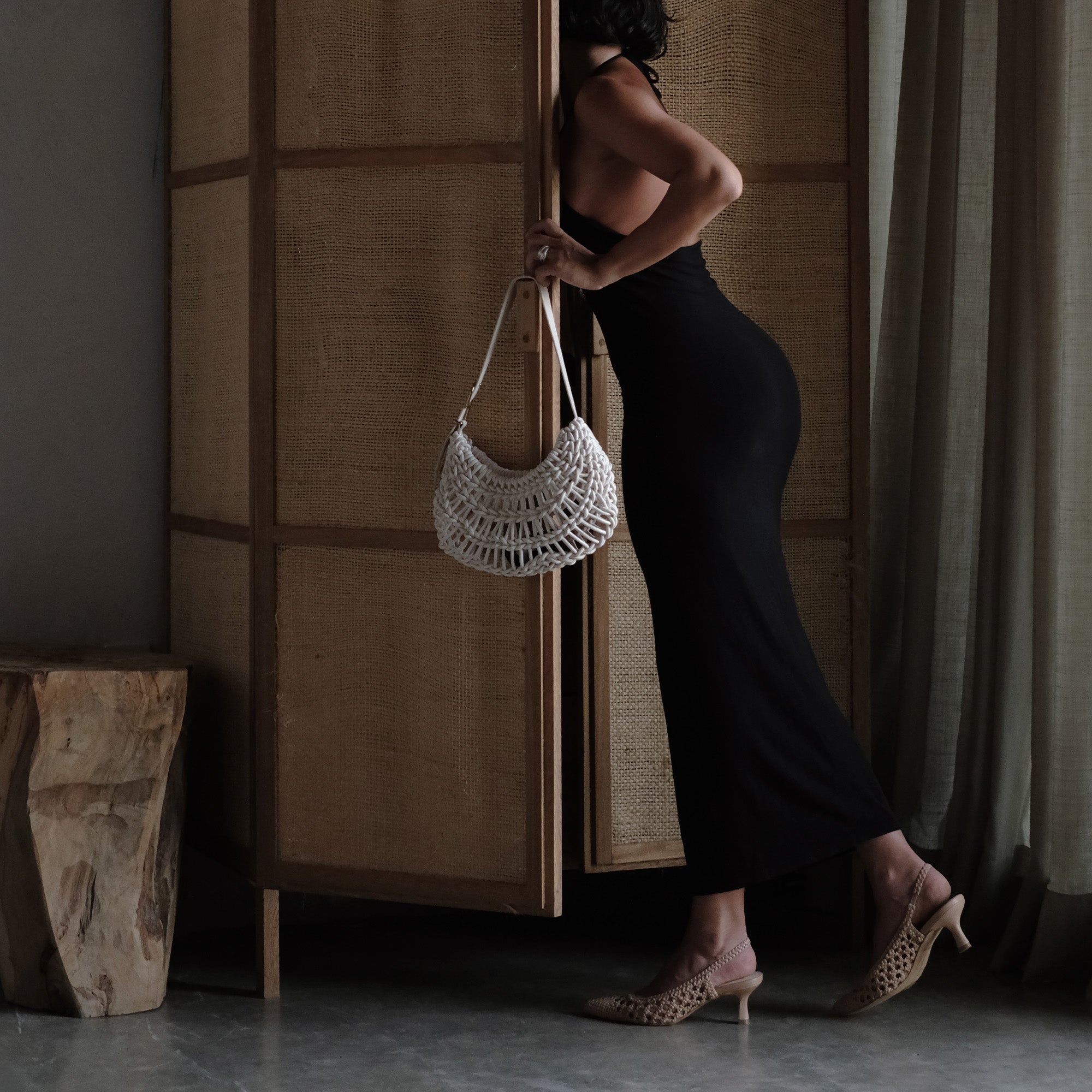 OLYMPA HEELS CAFE WOVEN STELLA