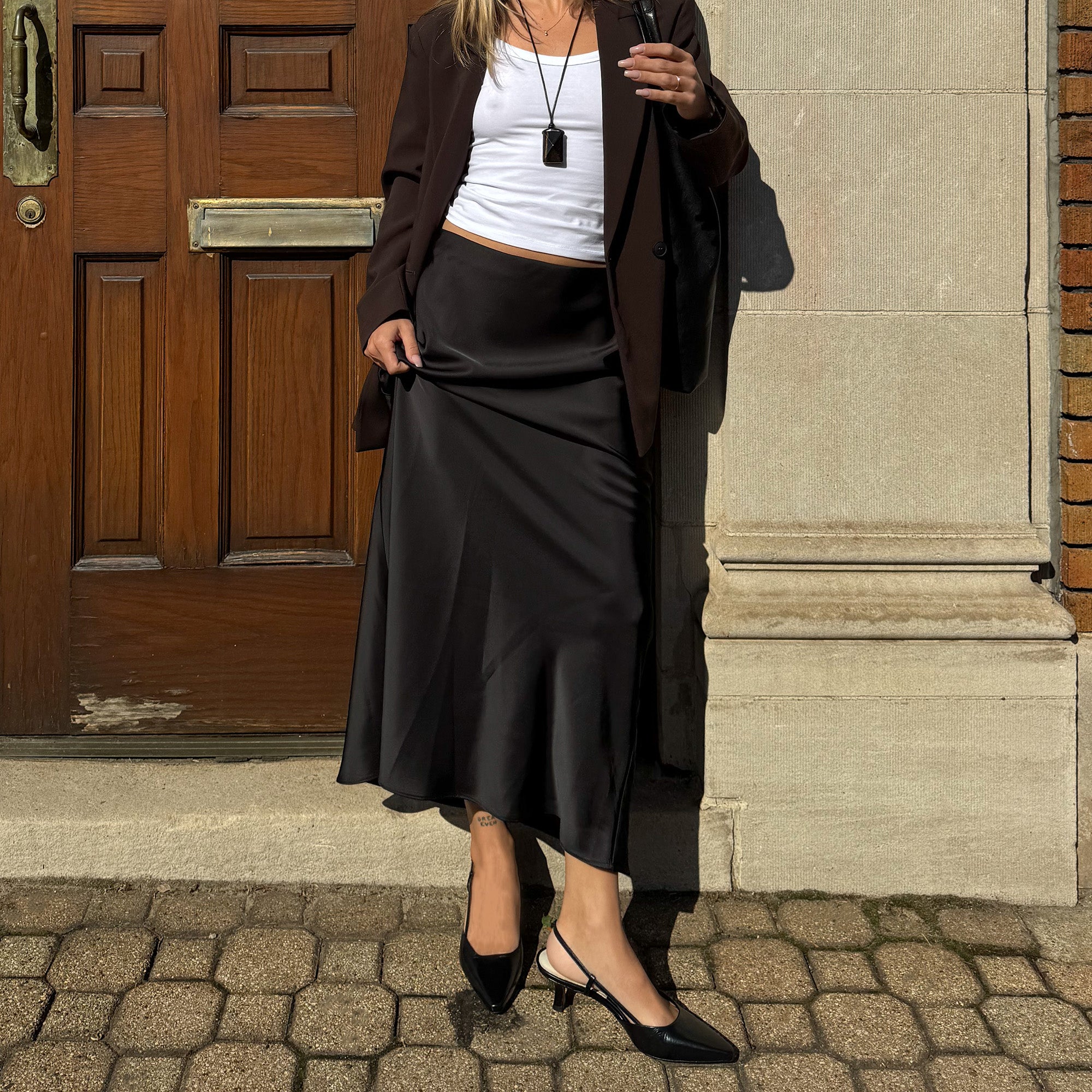 ODELA HEELS MIDNIGHT CRINKLE PATENT