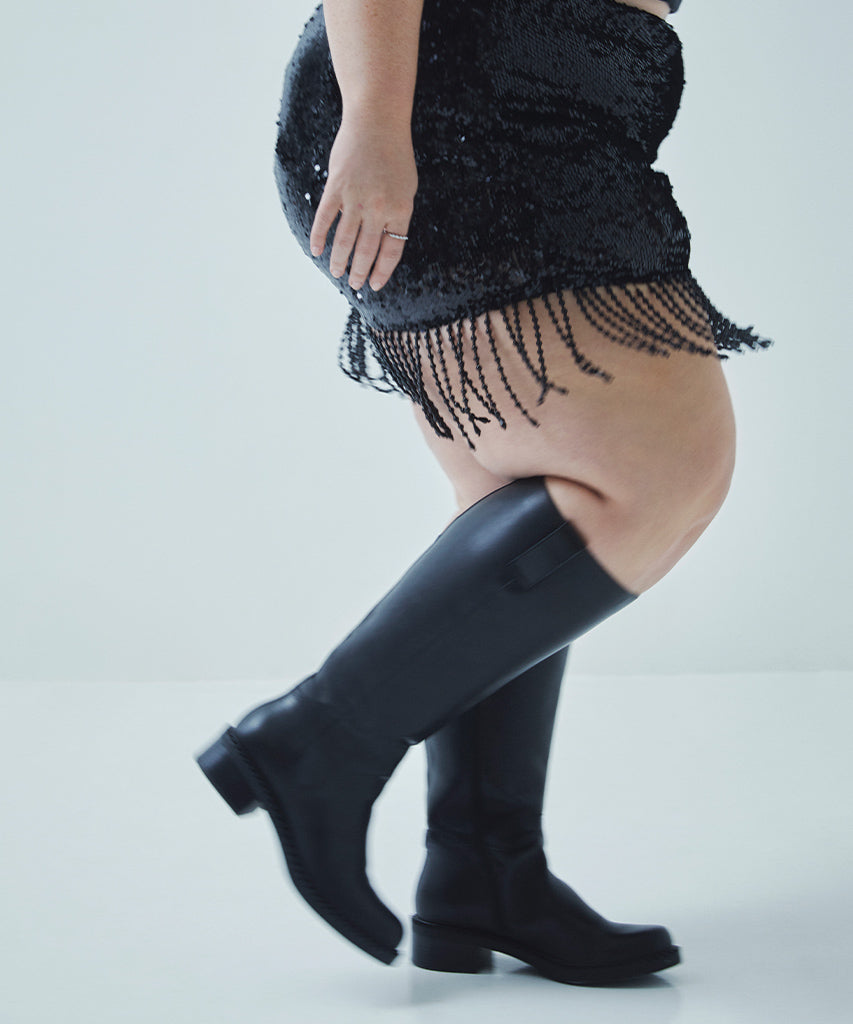 Glory H2O Extra Wide Calf Black Boots | Waterproof Wide Boots