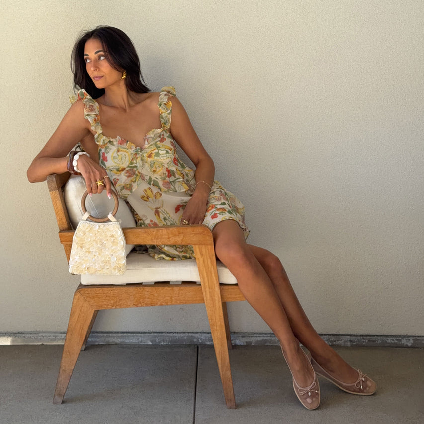 TIANNA MESH BALLET FLATS BLUSH MESH