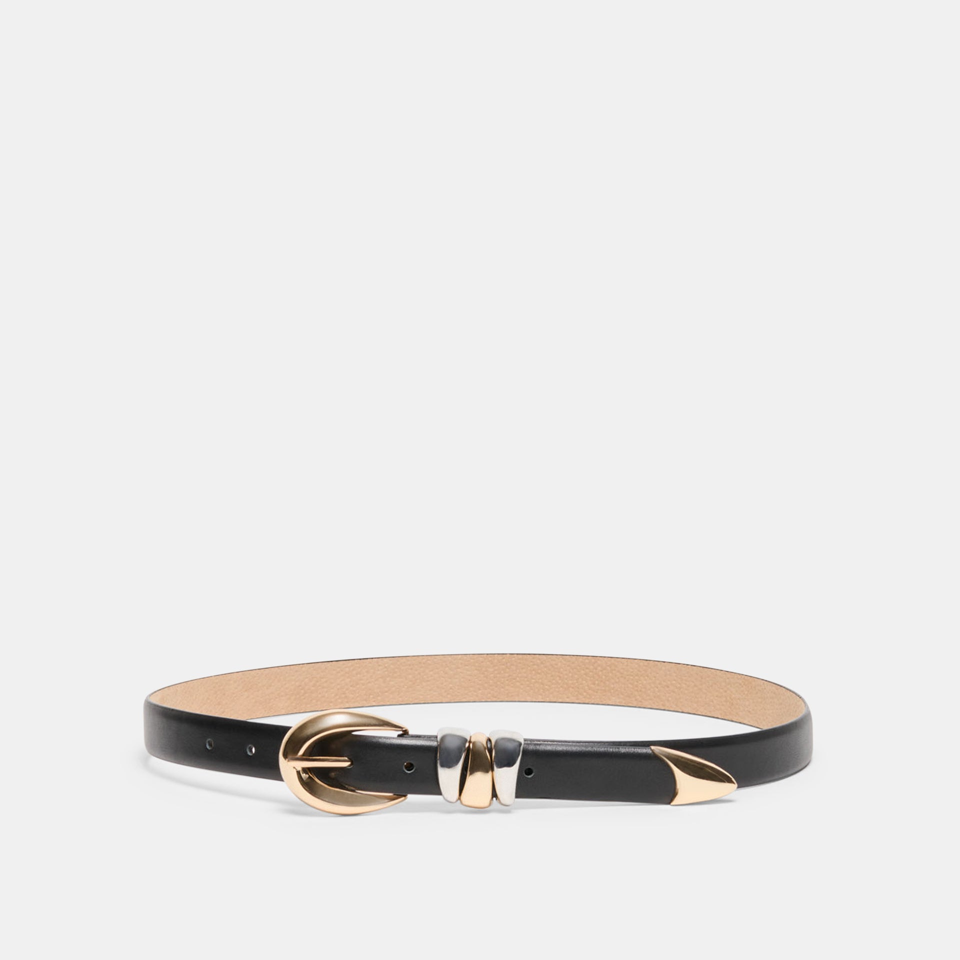 slim fit dress slacks Gold Stretch Belts