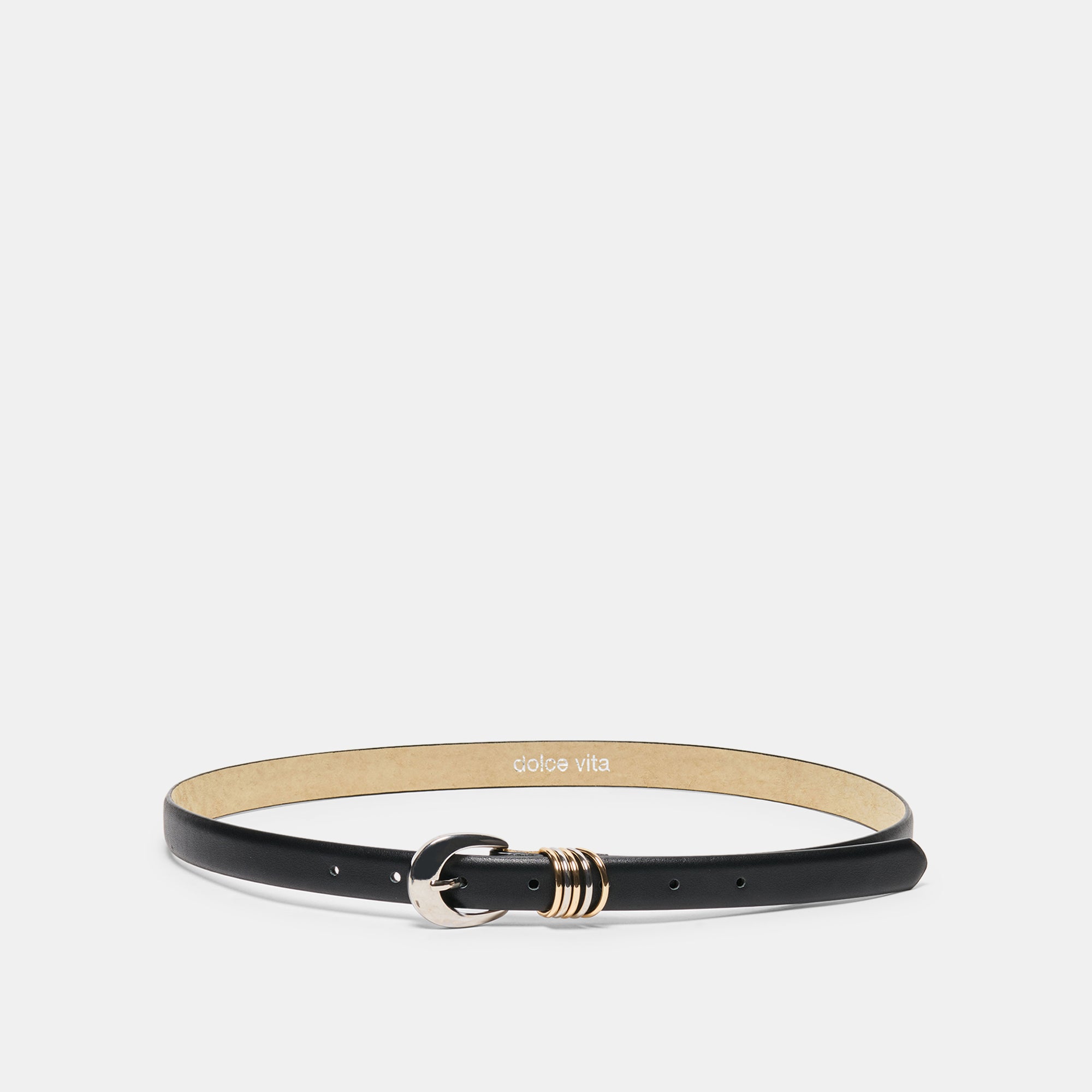 CRESCENT BUCKLE BELT BLACK
