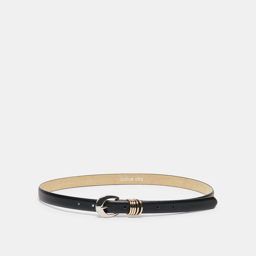 CRESCENT BUCKLE BELT BLACK