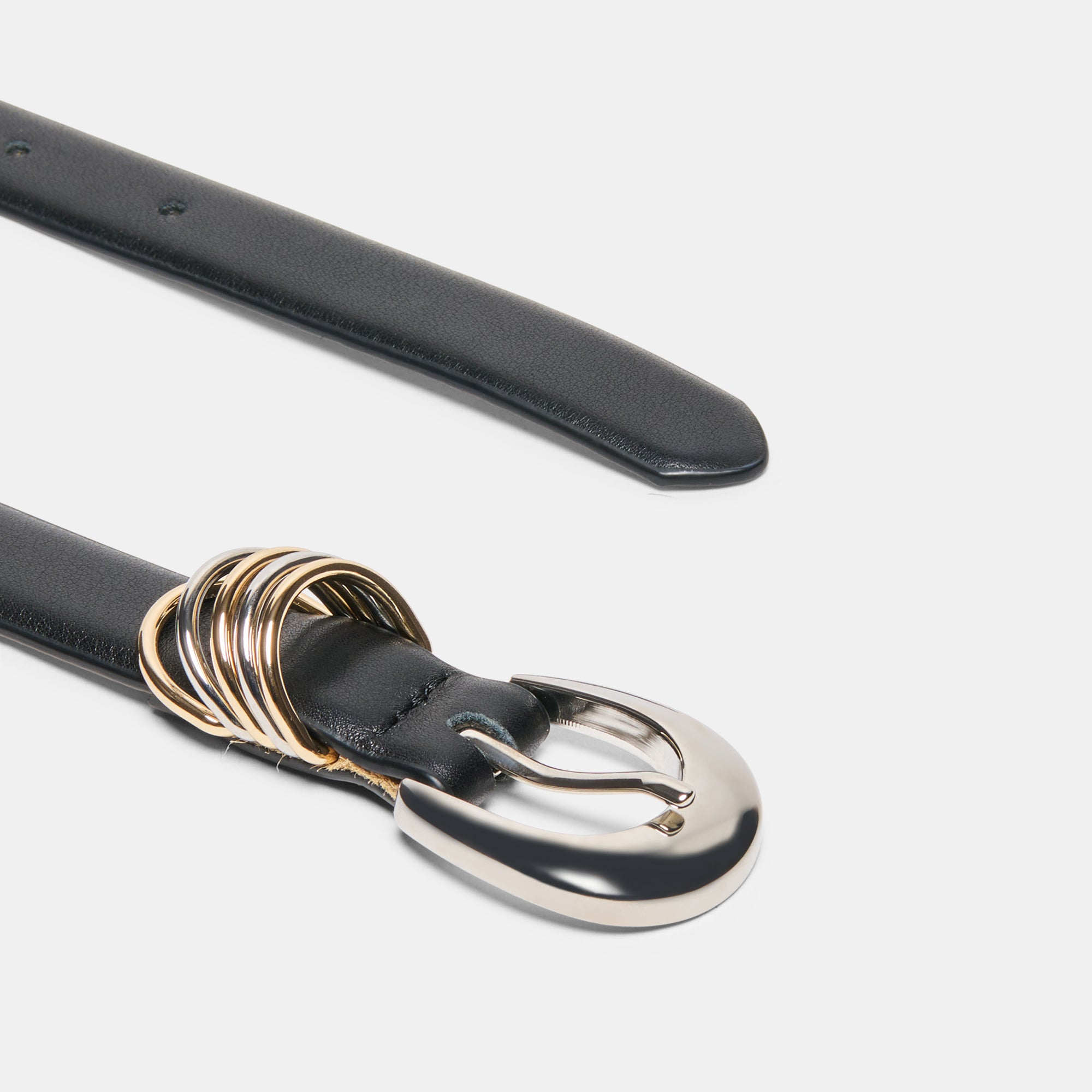 CRESCENT BUCKLE BELT BLACK - view 3