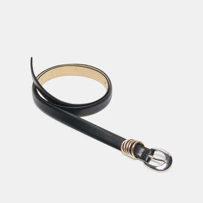 CRESCENT BUCKLE BELT BLACK