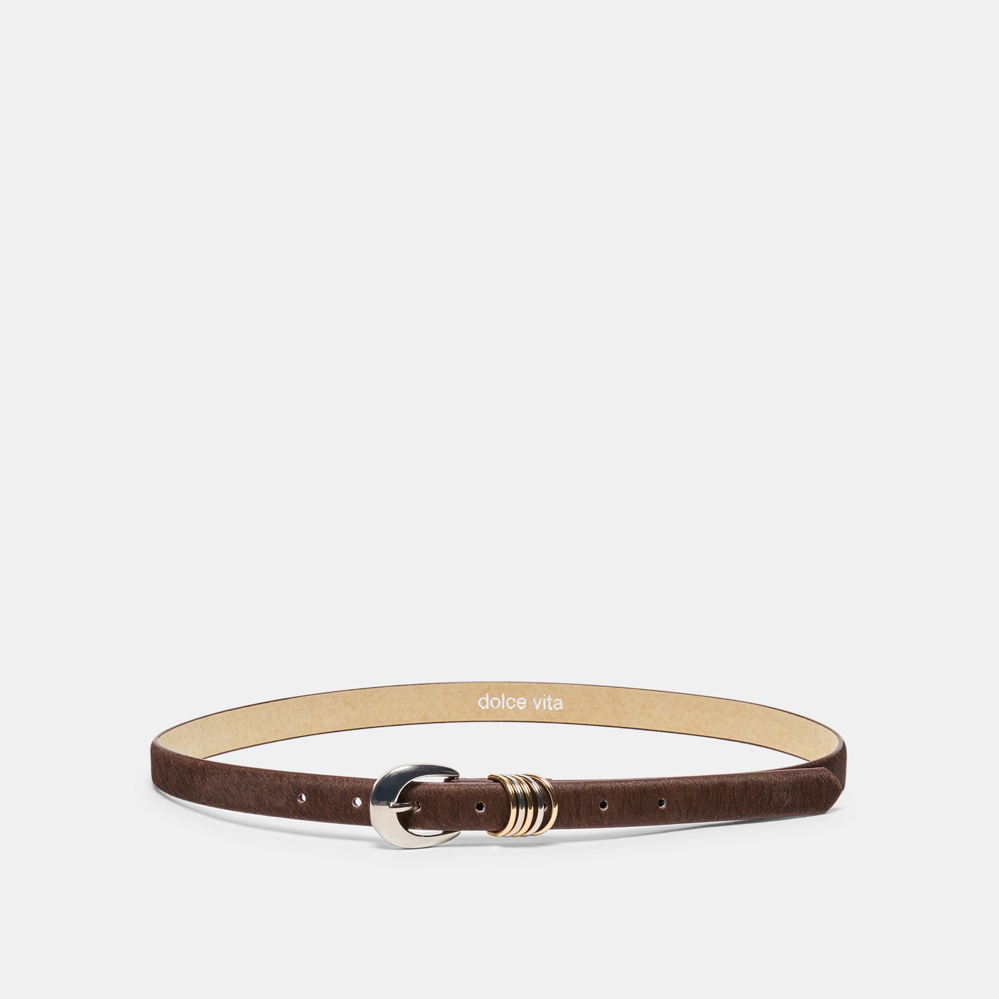 CRESCENT BUCKLE BELT CHESTNUT