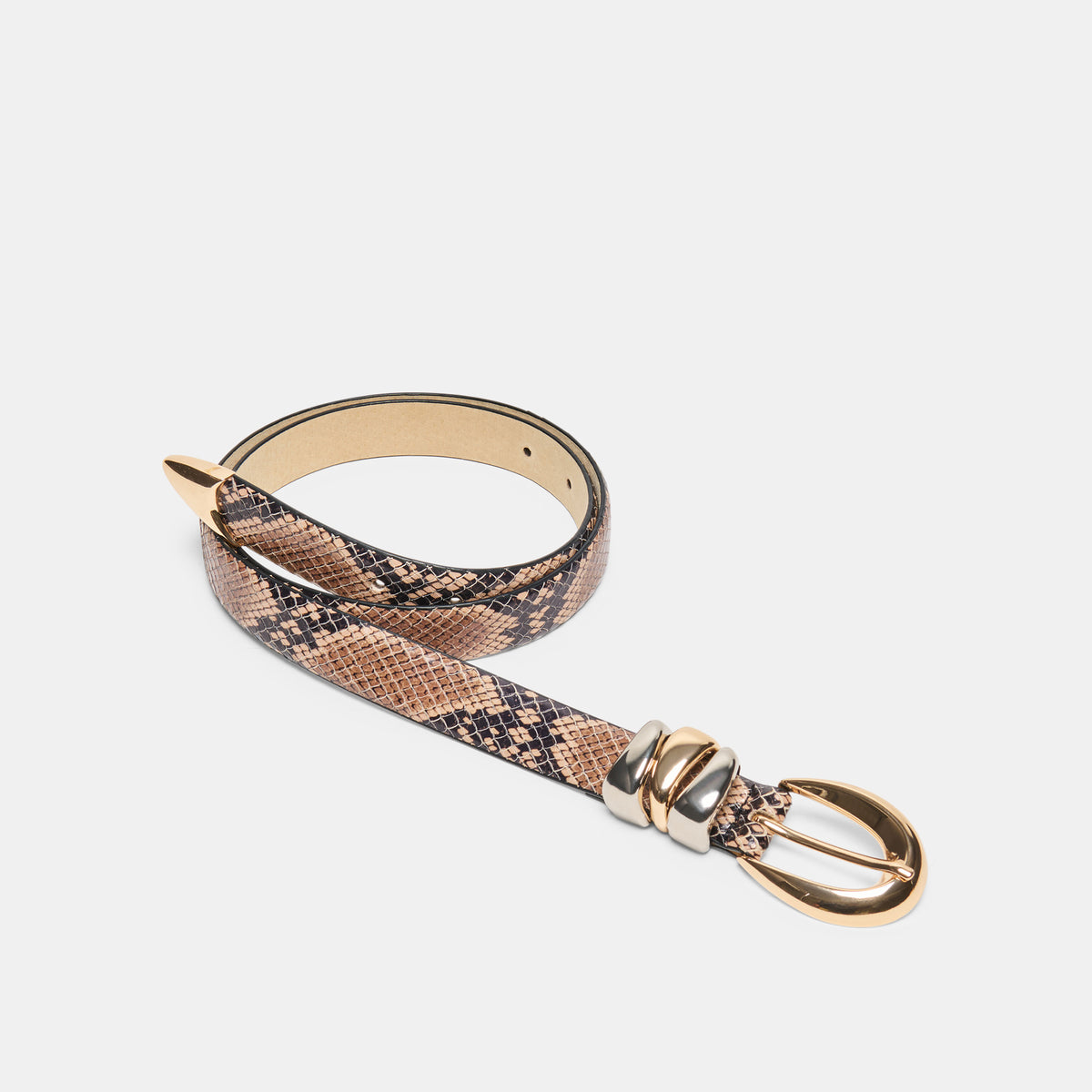 MIXED METAL BUCKLE BELT SNAKE - view 4