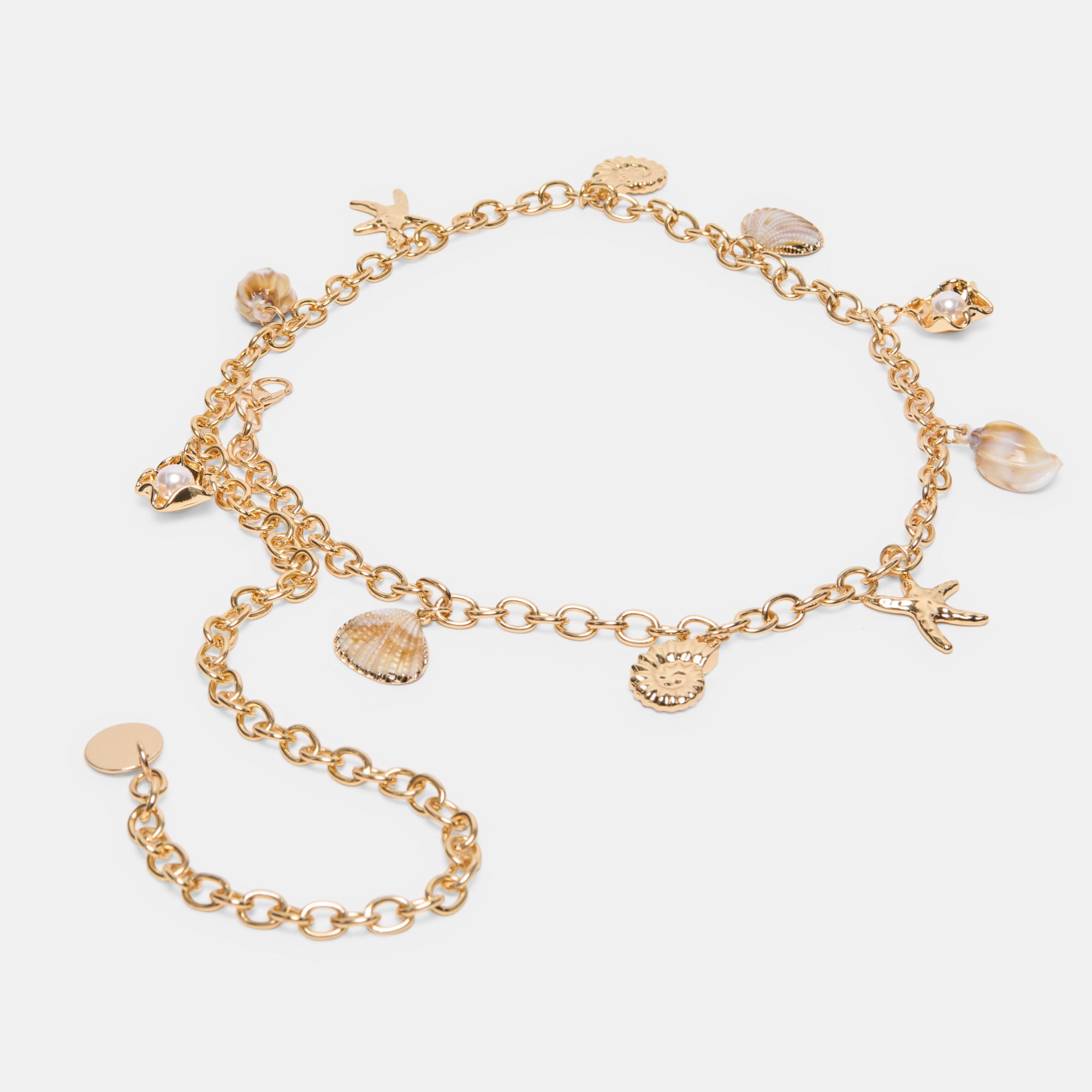 SHELL CHAIN LINK BELT GOLD - view 5