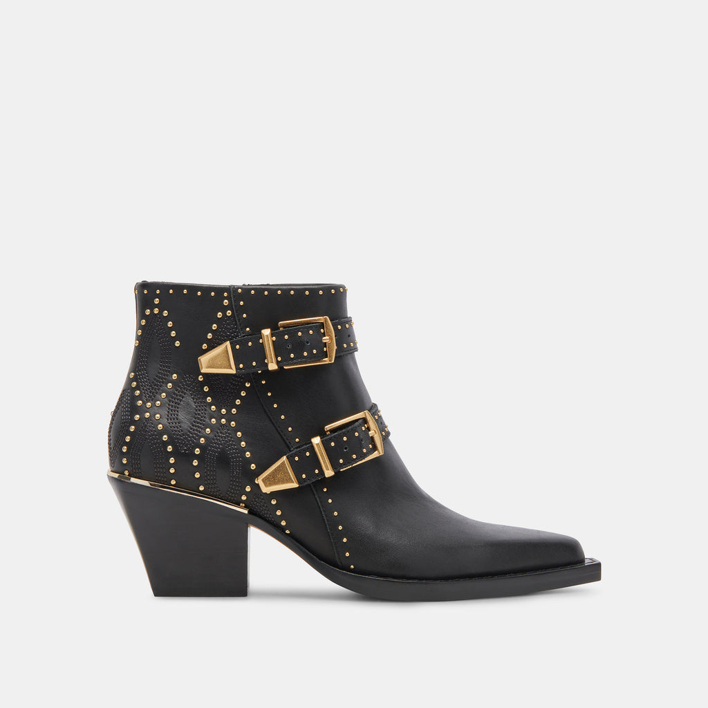 RONNIE BOOTIES BLACK LEATHER - image 1