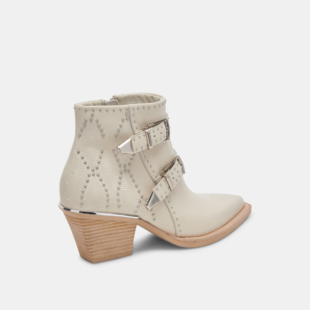 RONNIE BOOTIES IVORY LEATHER - image 4