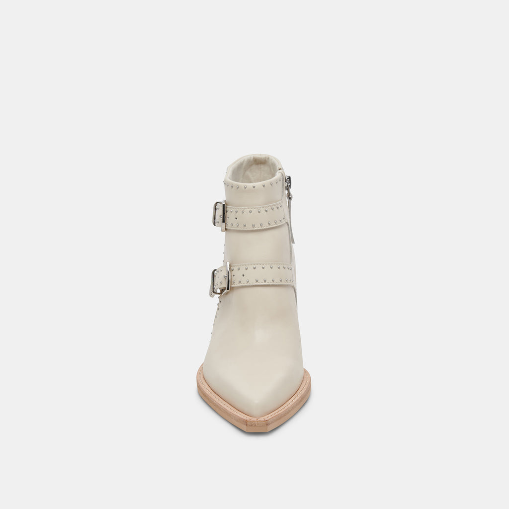 RONNIE BOOTIES IVORY LEATHER - image 7