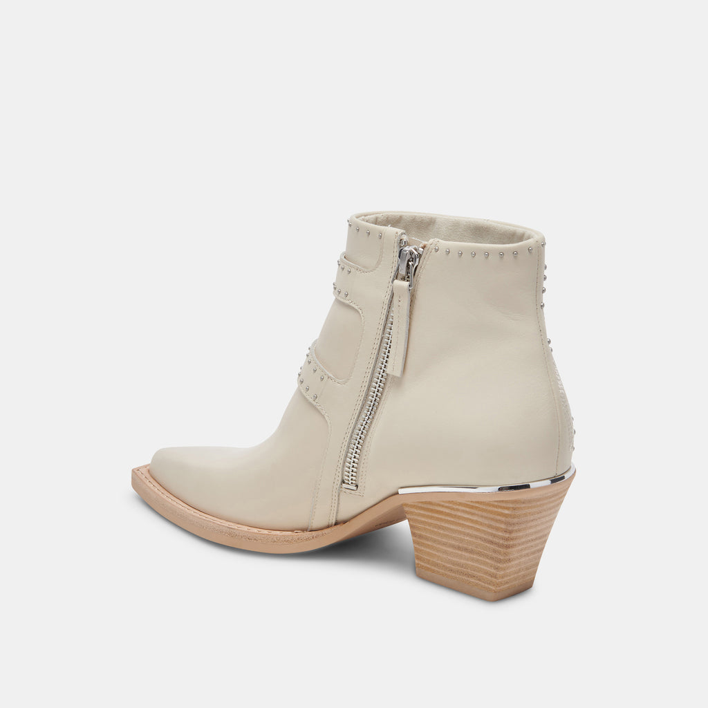 RONNIE BOOTIES IVORY LEATHER - image 6