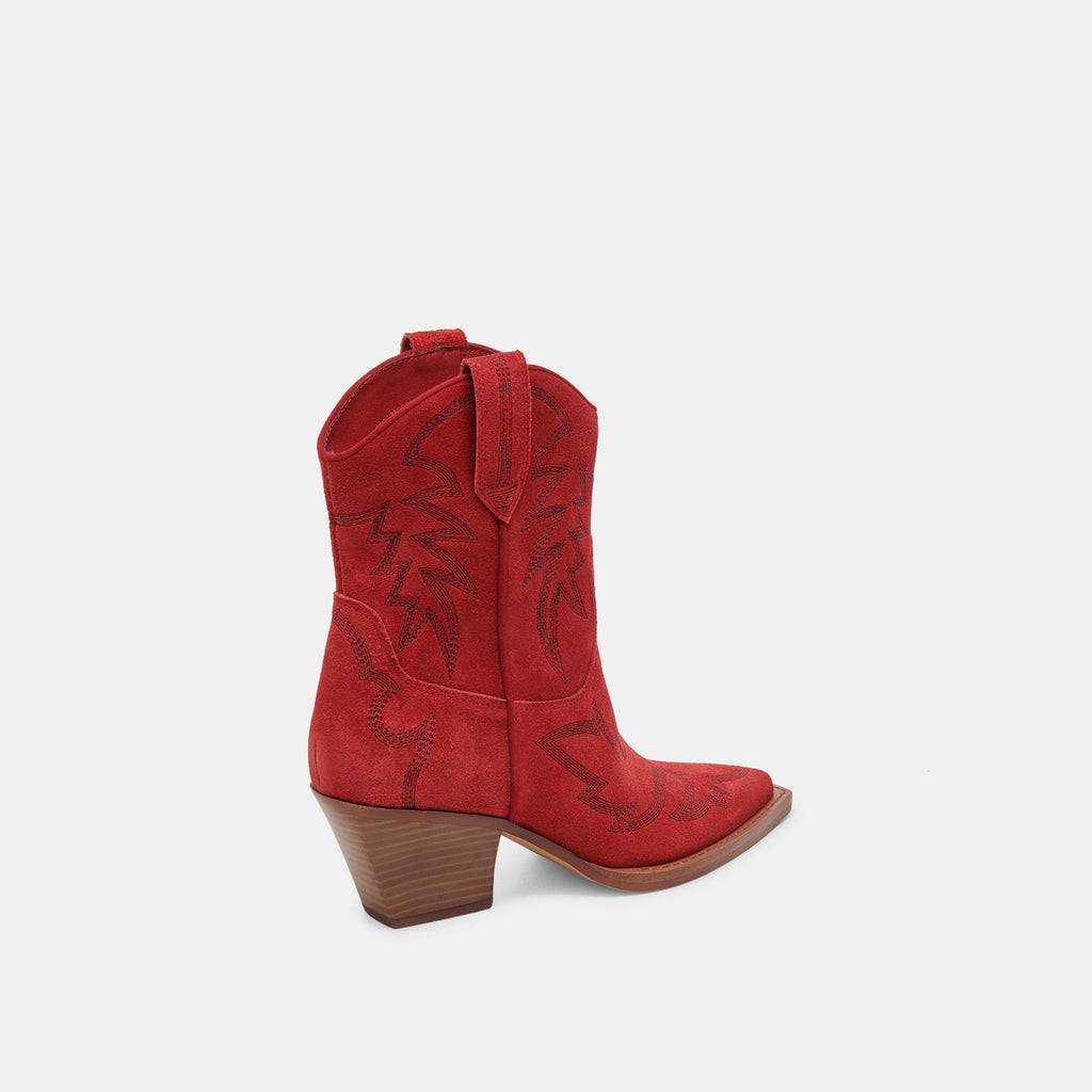 RUNA BOOTS RED SUEDE - image 5