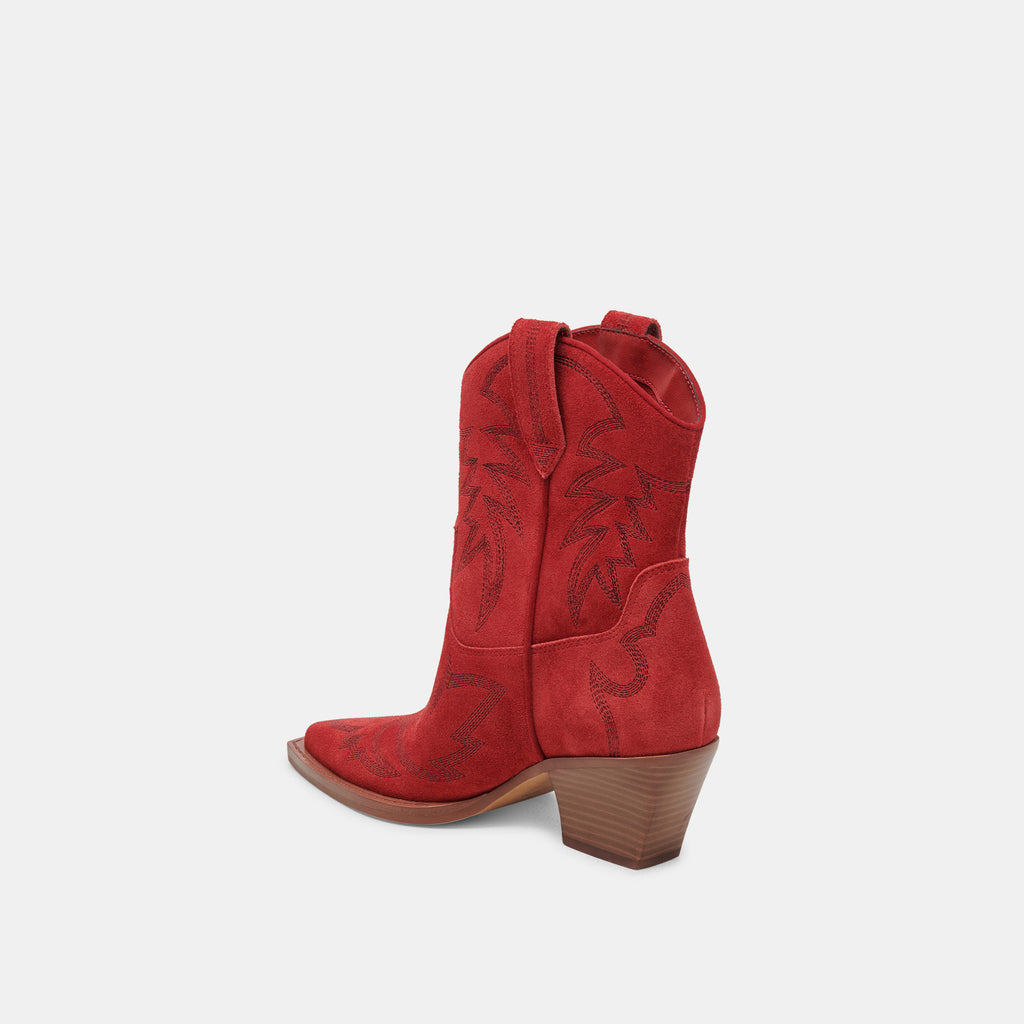 RUNA BOOTS RED SUEDE - image 9
