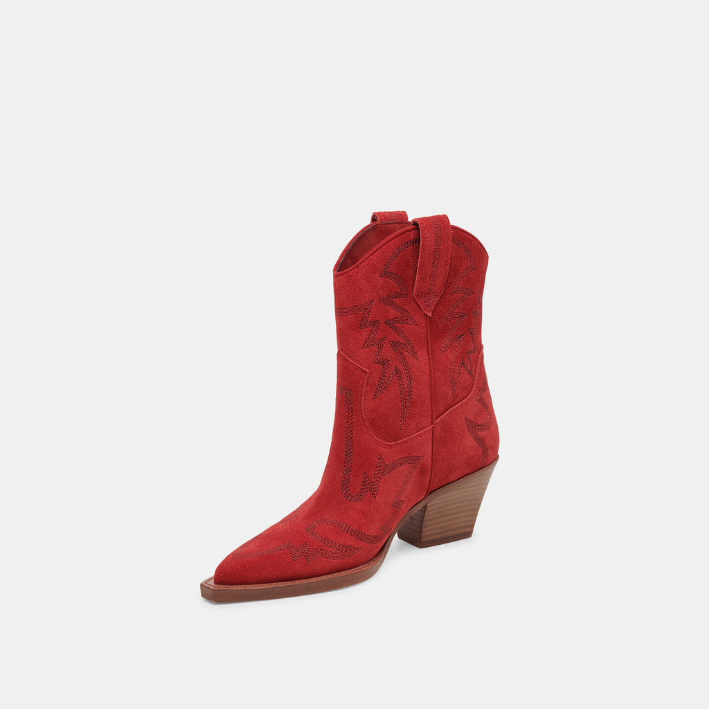 RUNA BOOTS RED SUEDE - image 7