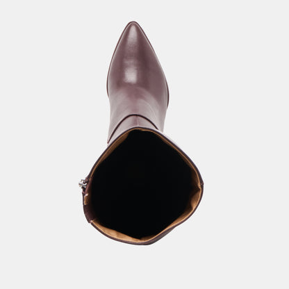 ALDY WIDE CALF BOOTS MULBERRY LEATHER