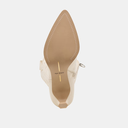 ALISA BOOTS CREME LEATHER