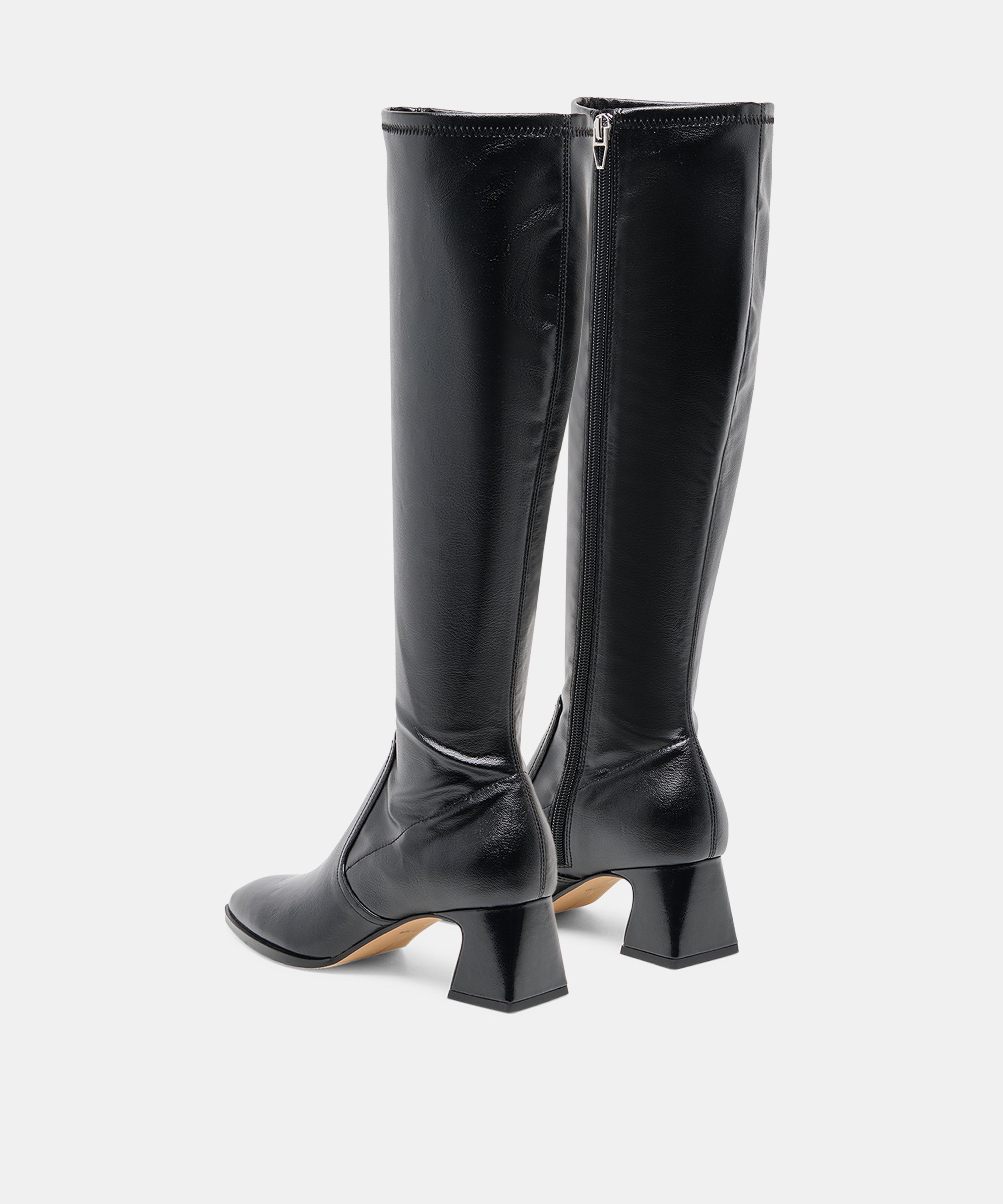 Alivia Black Leather Boots | Dolce Vita