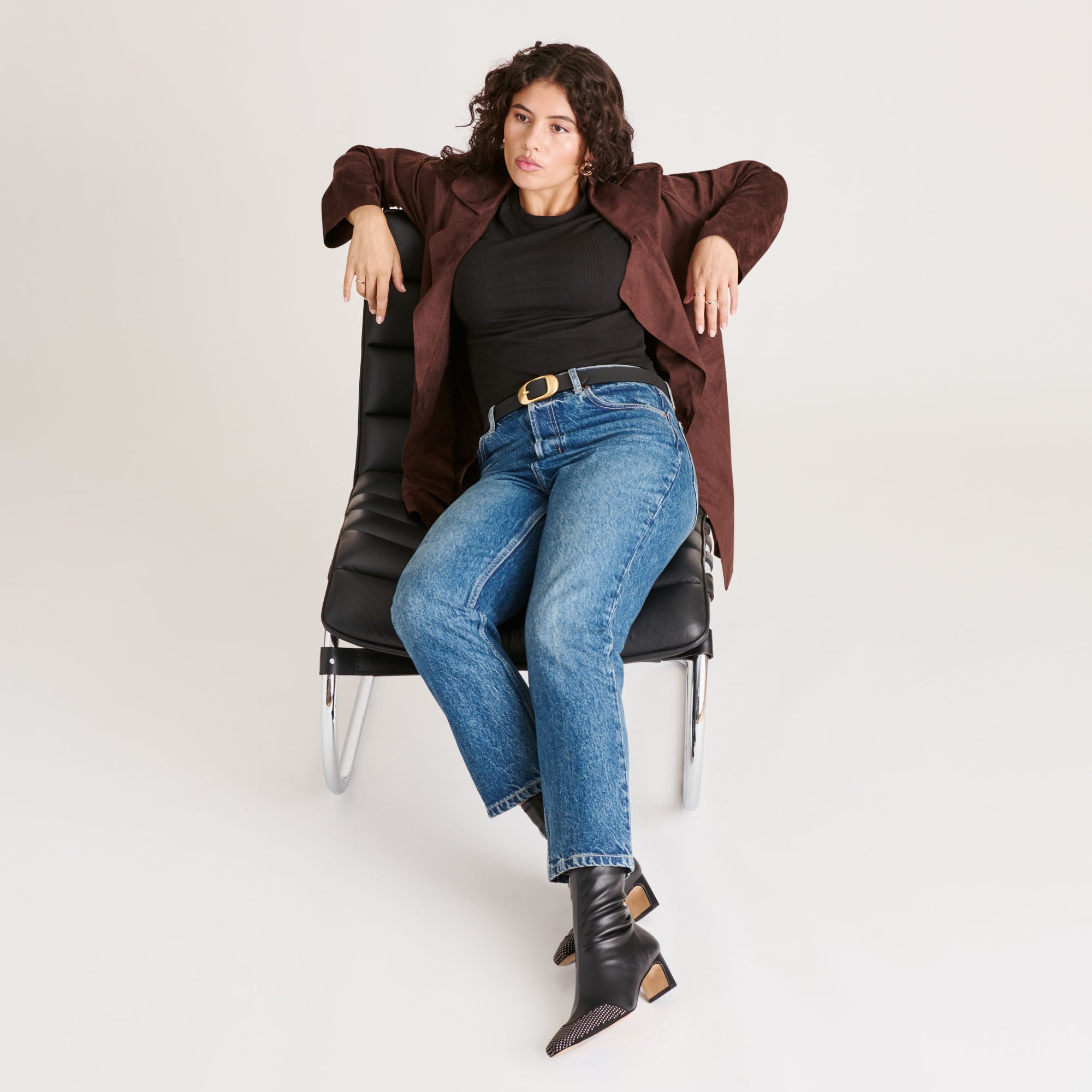 ANIKA STUD BOOTS BLACK STELLA