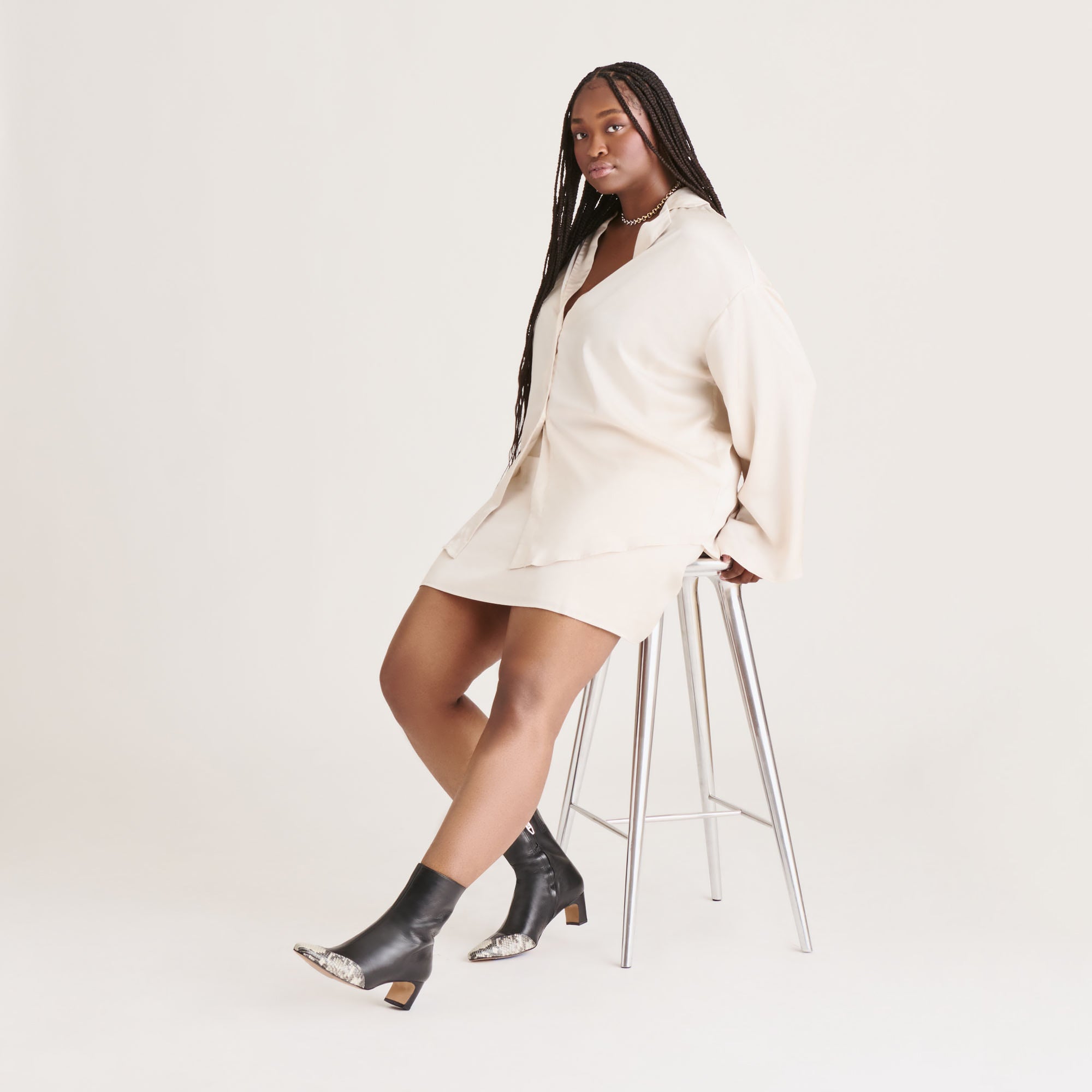 ANIKA BOOTS BLACK MULTI LEATHER