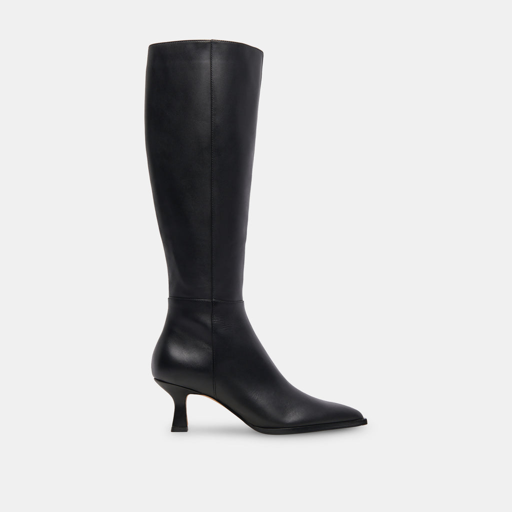 AUGGIE WIDE CALF BOOTS BLACK LEATHER - image 1