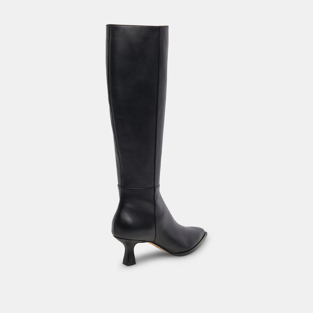 AUGGIE WIDE CALF BOOTS BLACK LEATHER - image 3