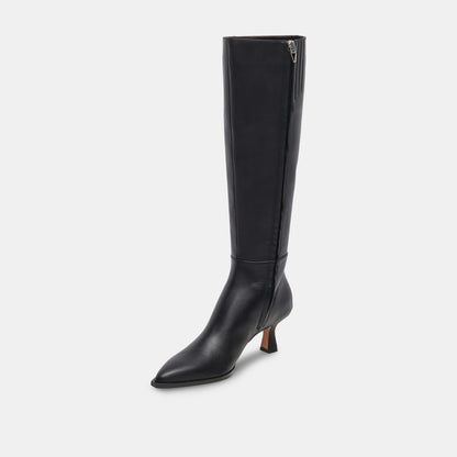 AUGGIE NARROW CALF BOOTS BLACK LEATHER