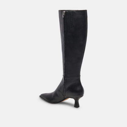 AUGGIE NARROW CALF BOOTS BLACK LEATHER