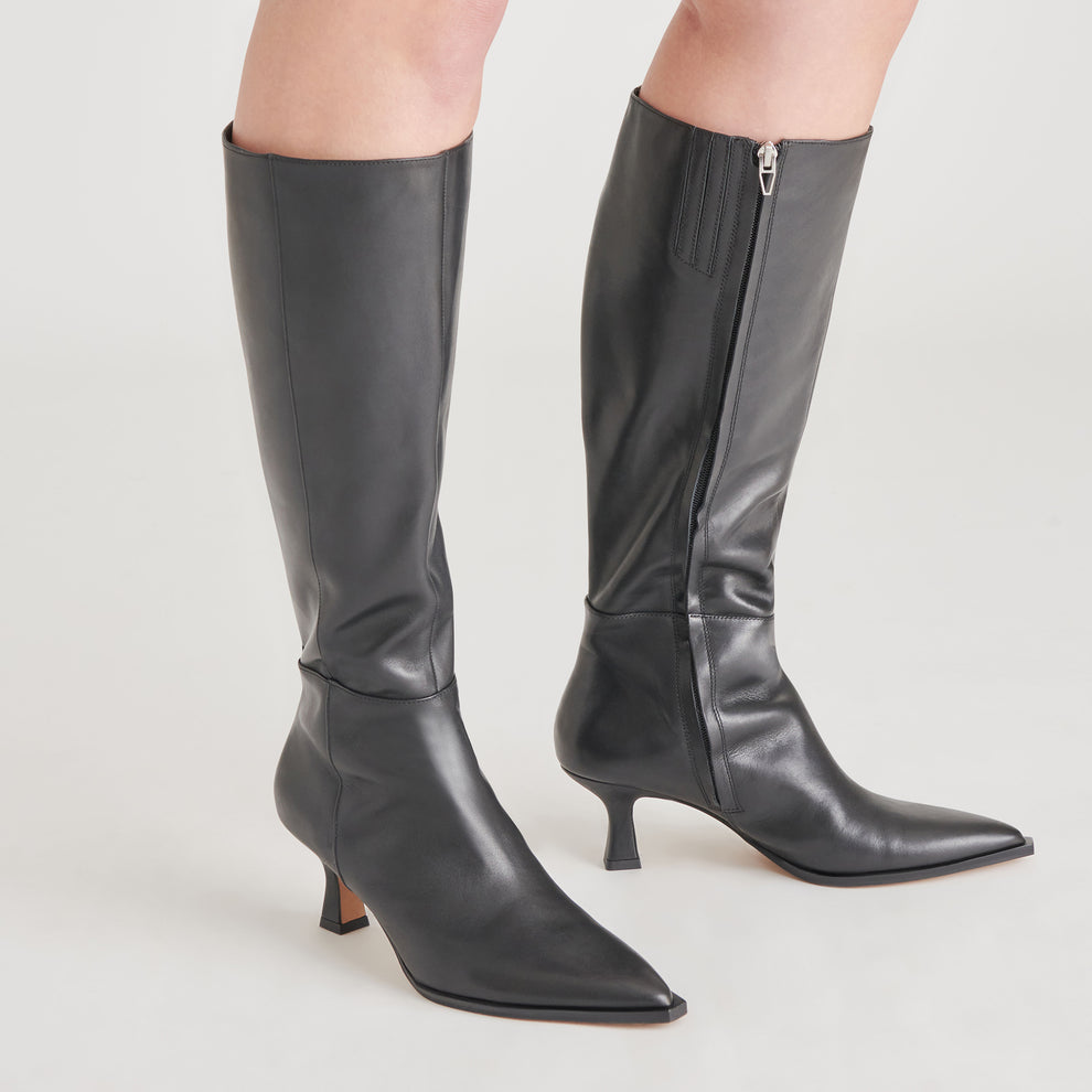 Auggie Boots | Black Leather Boots by Dolce Vita Auggie Boots | Black Leather Boots by Dolce Vita